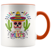 Dia de los Muertos Skull Mariachi 11oz Accent Mug