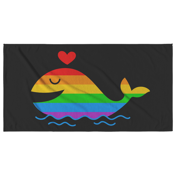 Pride Whale Beach Towel