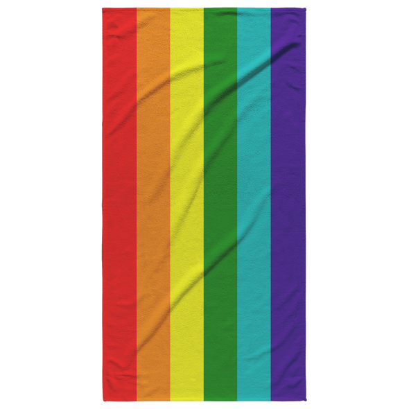 Gay Pride Flag Beach Towel
