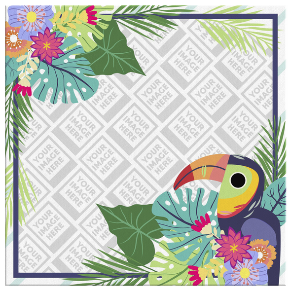Tropical Buddy Canvas Wall Art Personalzed by Con Gusto