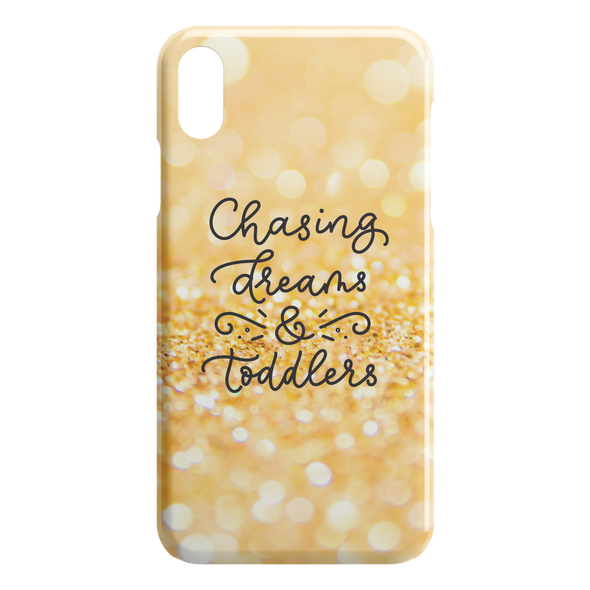 Chasing Dreams & Toddlers  iPhone Case