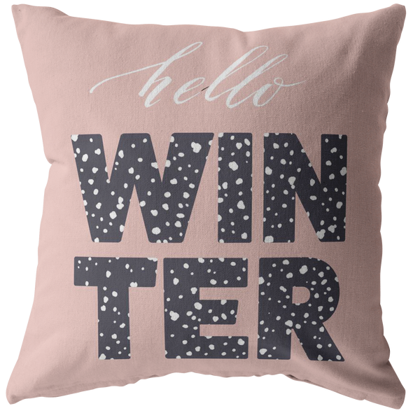 Such A Pretty Winter Throw Pillow