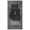 Silently Judging You Beach Towel