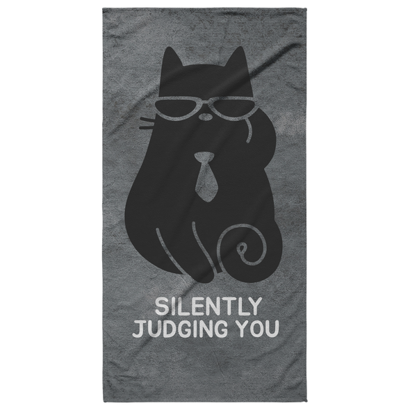 Silently Judging You Beach Towel