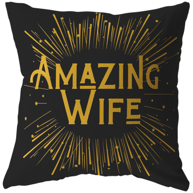 Amazing Wife Throw Pillow