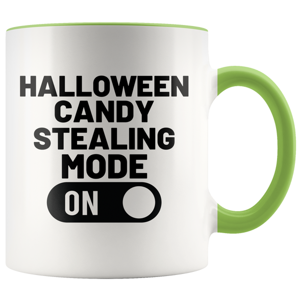 Halloween Candy Stealing Mode ON 11oz Accent Mug