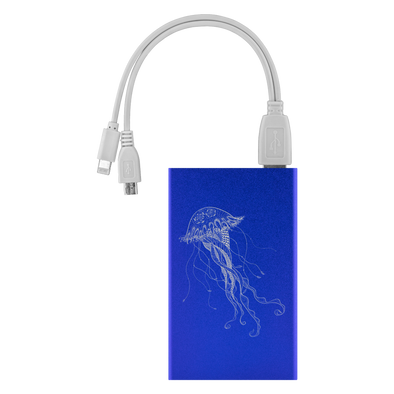 Jellyfish Floating In The Ocean Power Bank