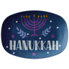 Love and Light - Happy Hanukkah 10" x 14" Serving Platter