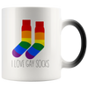 I Love Gay Socks 11oz Magic Mug