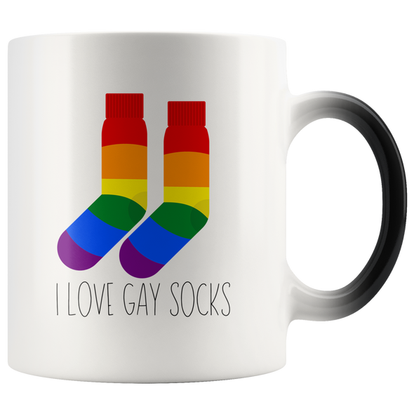 I Love Gay Socks 11oz Magic Mug
