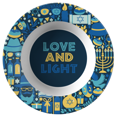 Love & Light - Blue 8.5" Bowl
