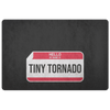Hello My Name is Tiny Tornado Floor Mat