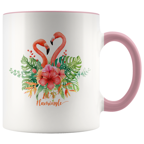 Let's Flamingle 11oz Accent Mug