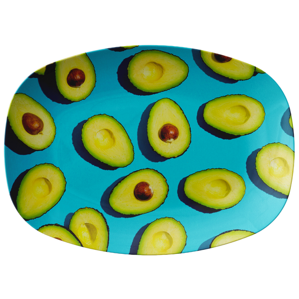 Avocado Time is Happy Time! 10" x 14" Serving Platter