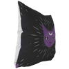 Moonlight Purple Cat Throw Pillow