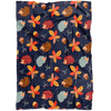 Porcupines In Autumn Fleece Blanket