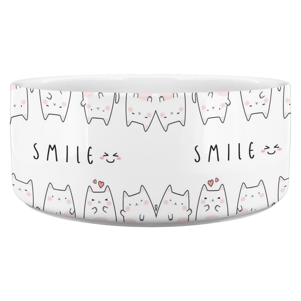 Smile, It's Lunch Time Cats Pet Bowl