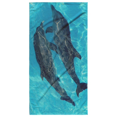Dolphin Couple Beach Towel