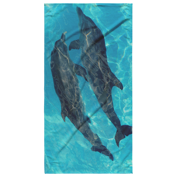 Dolphin Couple Beach Towel