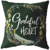 Grateful Heart Throw Pillow