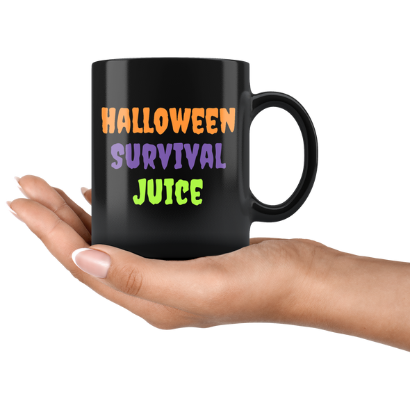 Halloween Survival Juice 11oz Black Mug