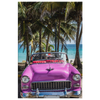 Pink Cadillac Varadero Cuba Canvas Wall Art