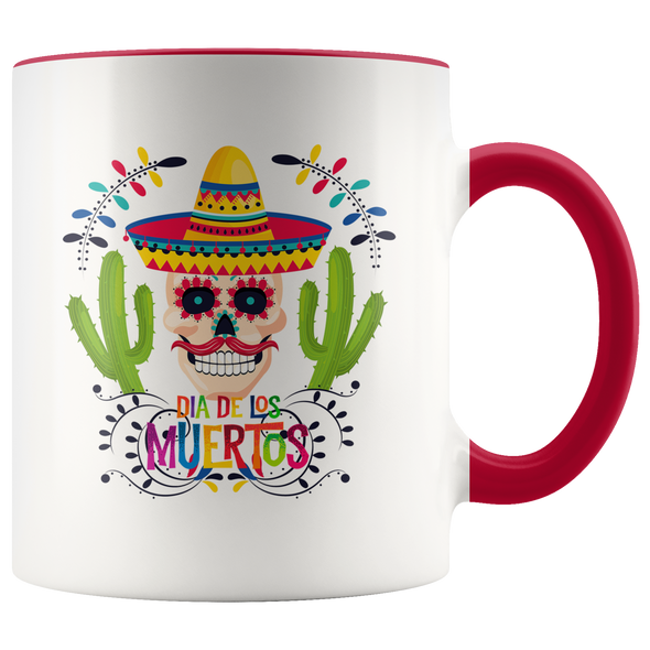 Dia de los Muertos Skull Mariachi 11oz Accent Mug