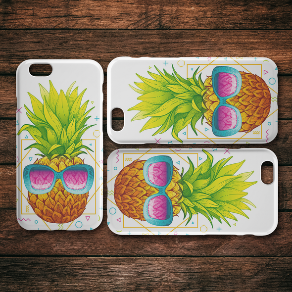 Happy Pineapple iPhone Case