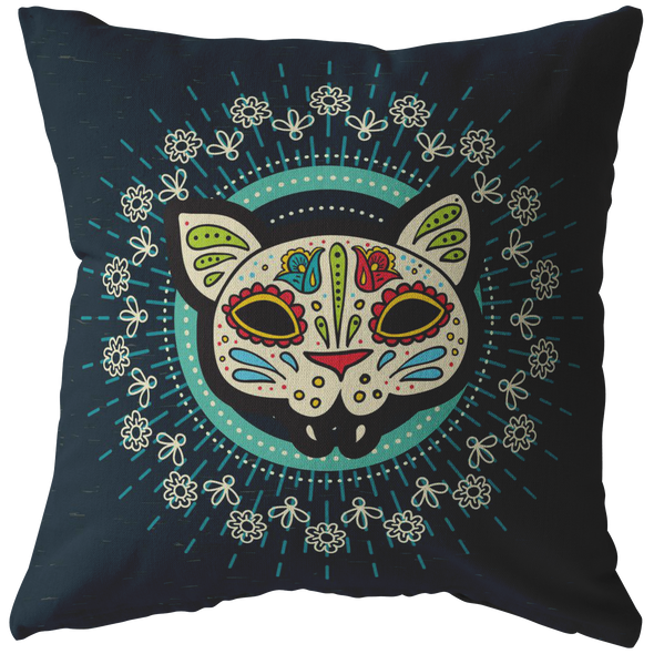 The Cat of the Dead Throw Pillow