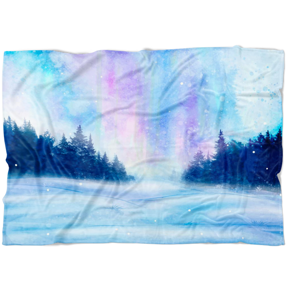 Beautiful Northern Lights Fleece Blankets