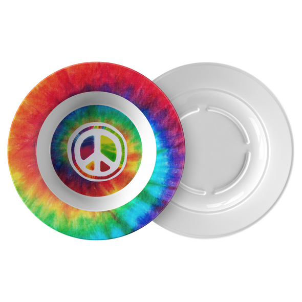Tie Dyed Peace 8.5" Bowl