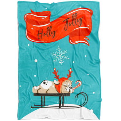 Holly Jolly Fleece Blanket