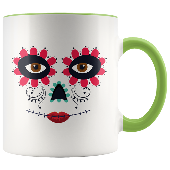 Dia de los Muertos Girl 11oz Accent Mug