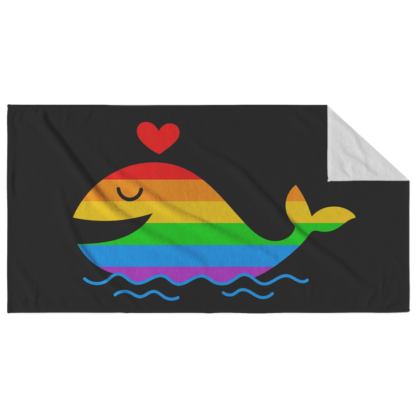 Pride Whale Beach Towel