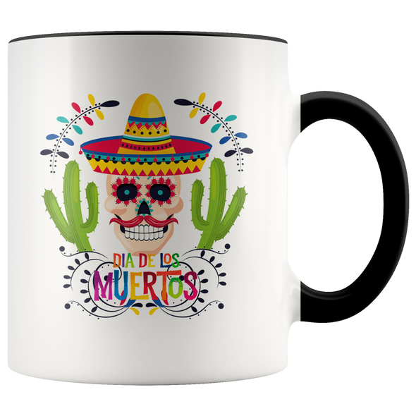 Dia de los Muertos Skull Mariachi 11oz Accent Mug