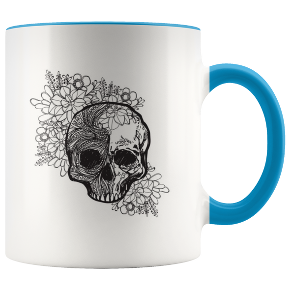 Cool Retro Skull 11oz Accent Mug