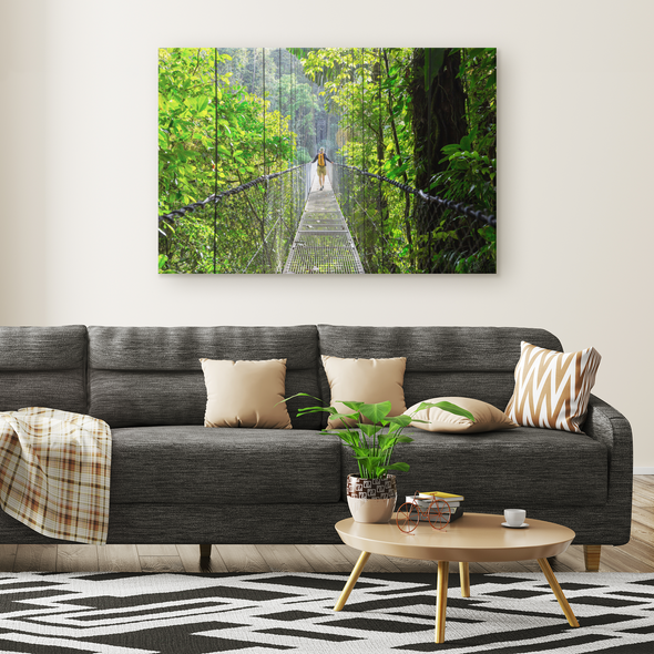 Monteverde Rainforest Bridge Costa Rica Canvas Wall Art