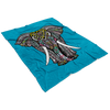 Blue Elephant Fleece Blanket