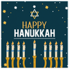 Happy Hanukkah Canvas Wall Art