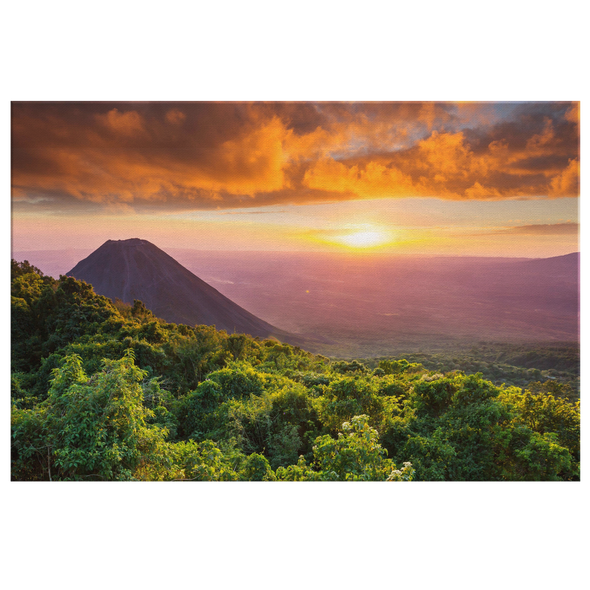 Volcano, Cerro Verder, El Salvador Canvas Wall Art