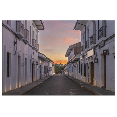 Popayán Street Colombia Canvas Wall Art