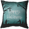 Happy Halloween Zombie Throw Pillow