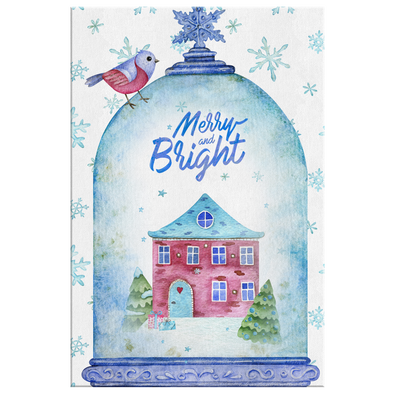 Sweet and Colorful Christmas - Merry and Brigth Canvas Wall Art