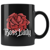 Boss Lady Black 11oz Black Mug