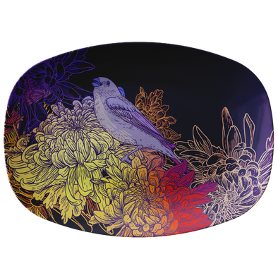Magical Birds & Seeds 10x14" Serving Platter