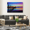 Sunset Paradise in Venezuela Oleo Style Painting Canvas Wall Art