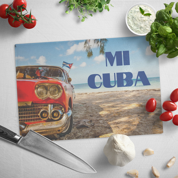 Mi Cuba Glass Cutting Board