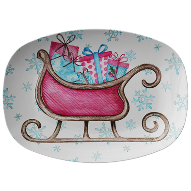 Sweet and Colorful Christmas 10" x 14" Serving Platter
