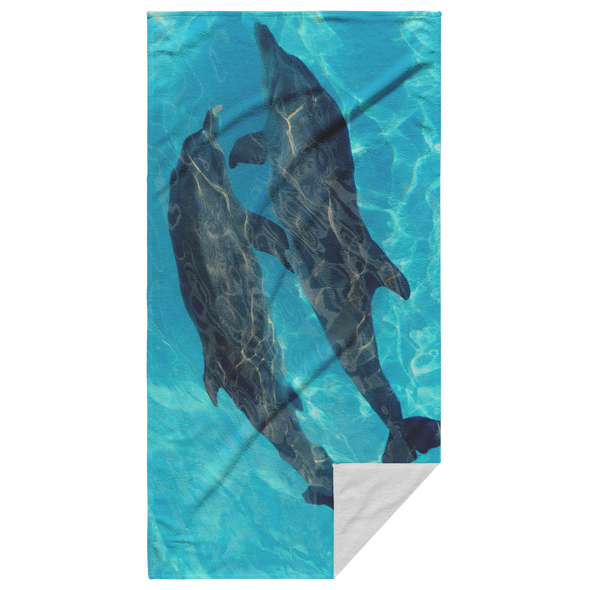 Dolphin Couple Beach Towel