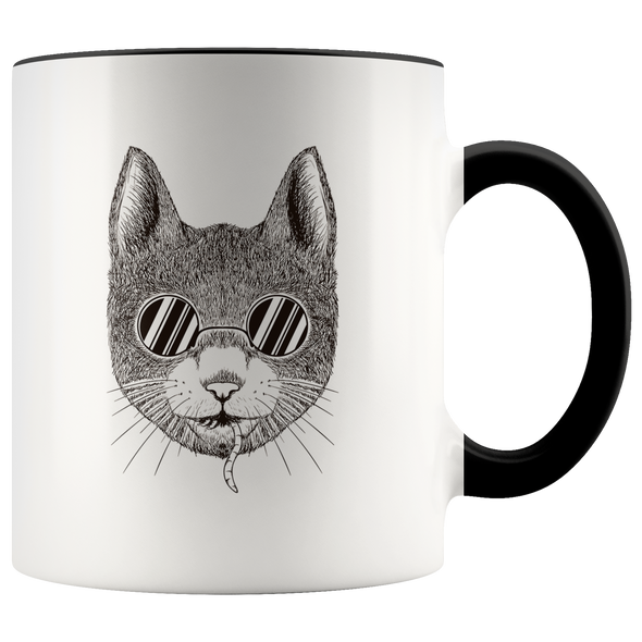Cat with a Secret 11oz Accent Mug